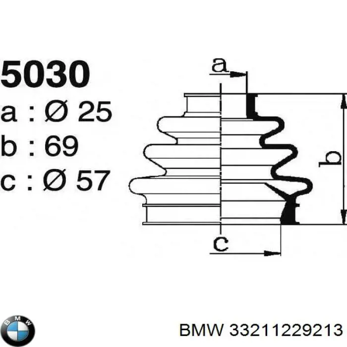 Пыльник наружной гранаты, задней полуоси BMW 33211229213 цена, от 9.03 USD