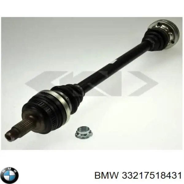 Купить 33217518431 BMW Полуось задняя левая