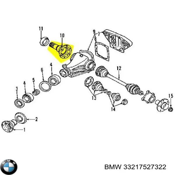 Приводы задних колес BMW 5 универсал (E61) (2003 - 2009) цена, от 63.35 USD
