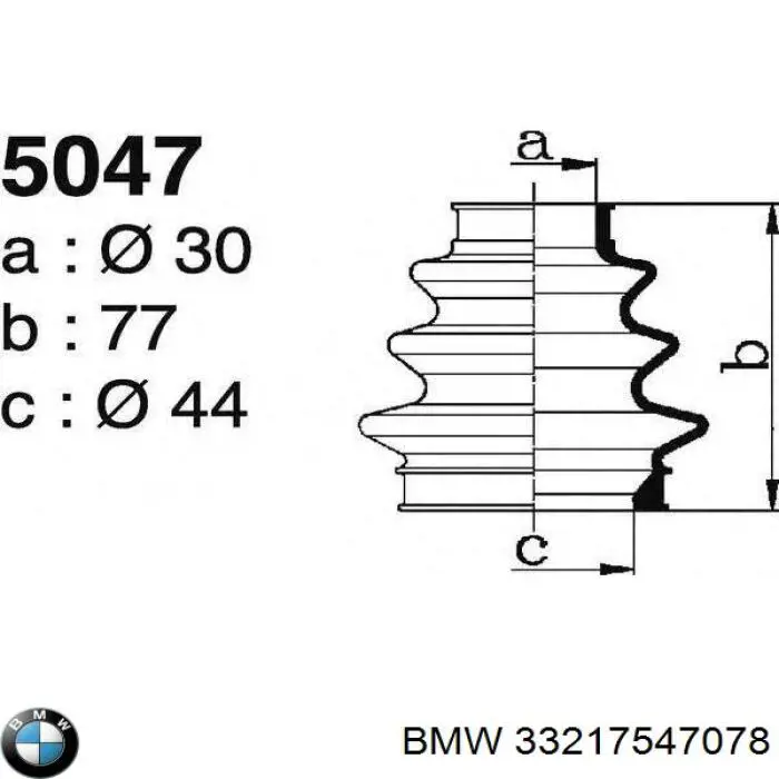 Пыльник ШРУСа задней полуоси наружный 0024140 GKN-Spidan