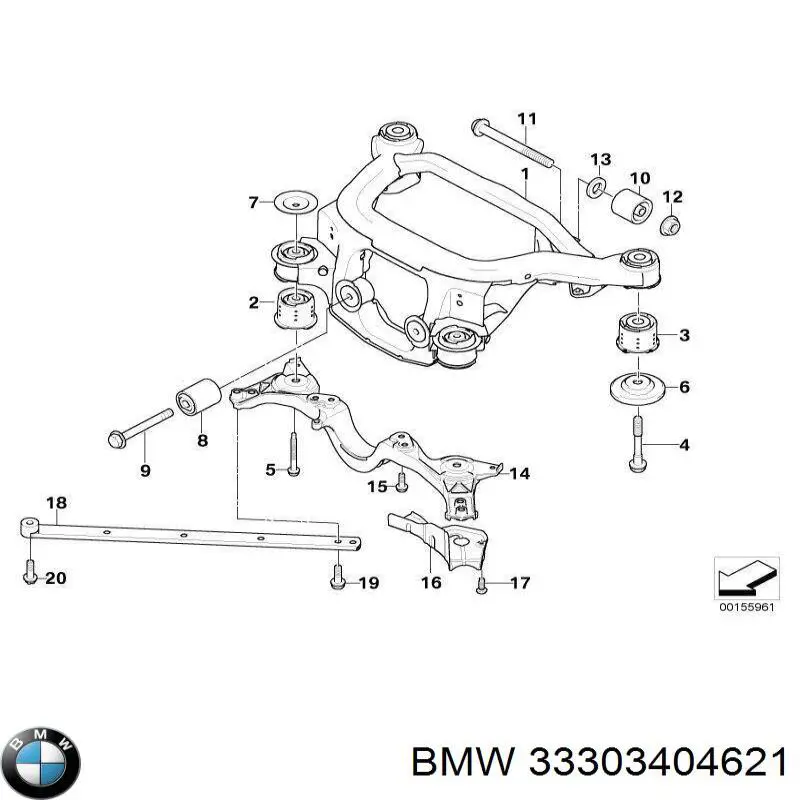  BMW 33303404621 цена, от 19.00 USD