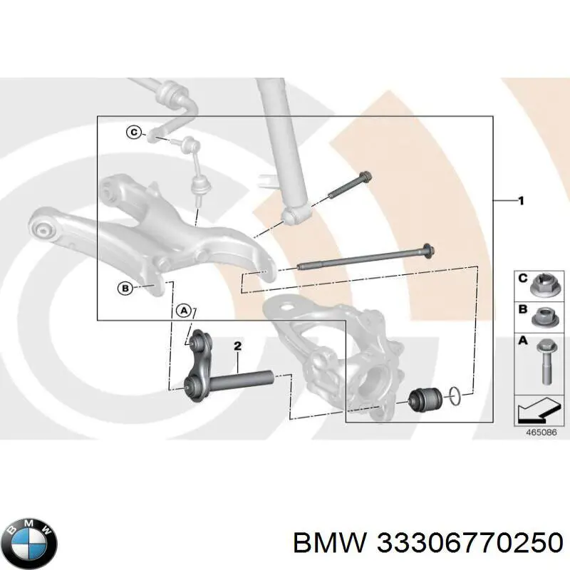 Болт крепления заднего нижнего рычага на BMW X6 (E71) купить.