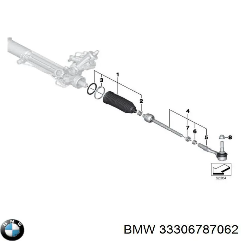 Купить 33306787062 BMW Гайка болта крепления переднего рычага, нижнего