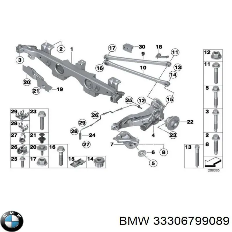  BMW 33306799089 цена, от 38.01 USD