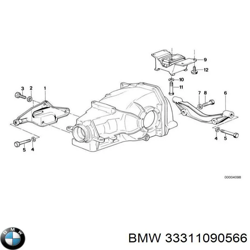 Балка задней подвески поперечная BMW 33311090566 цена, от 141.08 USD
