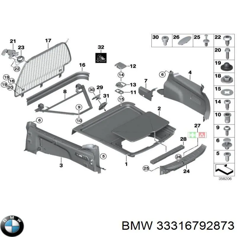 Сайлентблок заднего подрамника BMW 33316792873 цена, от 31.71 USD