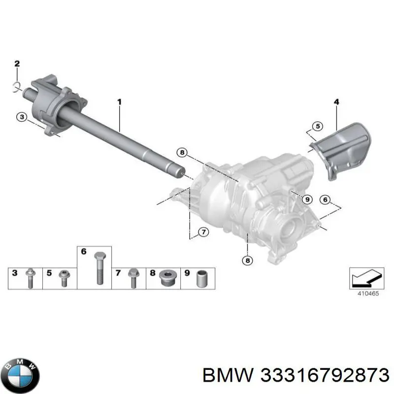 Купить 33316792873 BMW Сайлентблок задней балки
