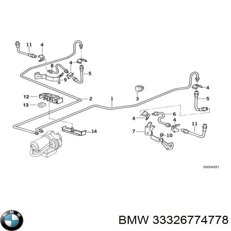 Купить 33326774778 BMW Цапфа - поворотный кулак задний, правый