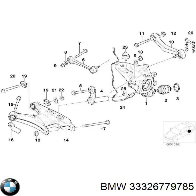 1929005KIT Febest Болт крепления заднего нижнего рычага, внутренний