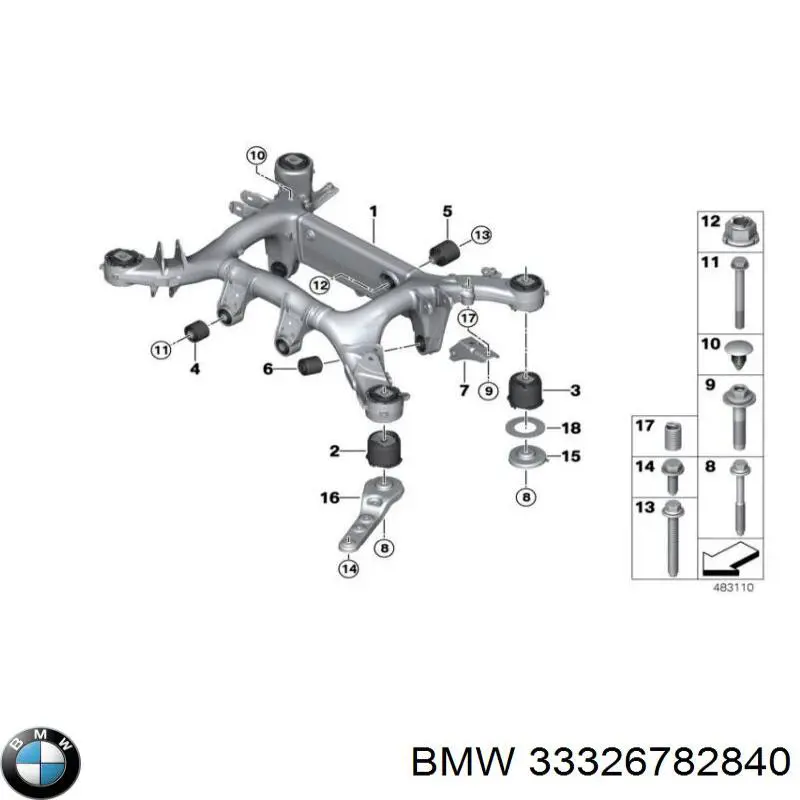  BMW 33326782840 цена, от 5.07 USD