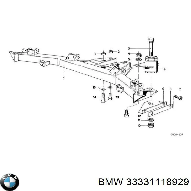 33331118929 BMW сайлентблок задней балки (подрамника)