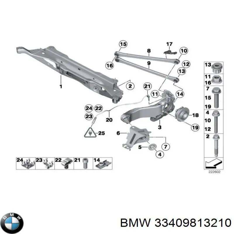 Ступица задняя 33409813210 BMW