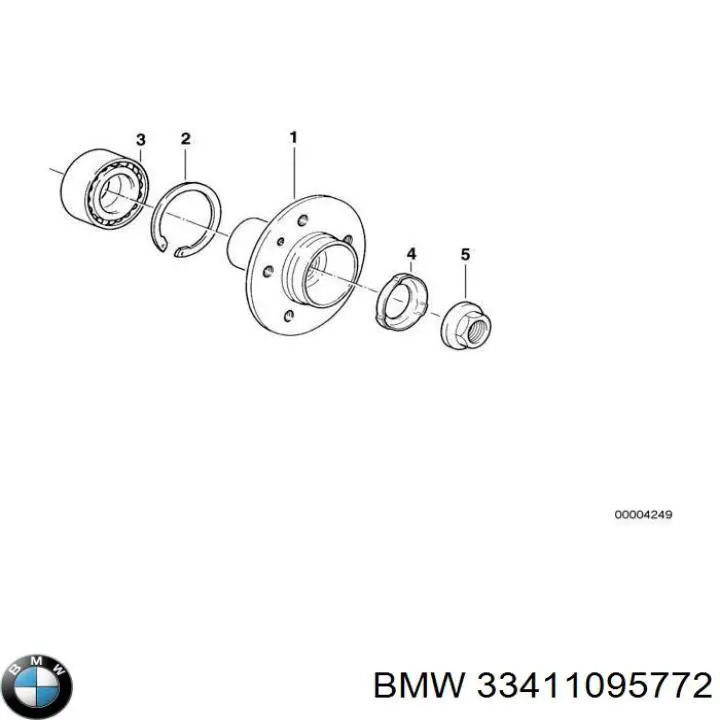Купить 25111434688 BMW Задняя шпиндель