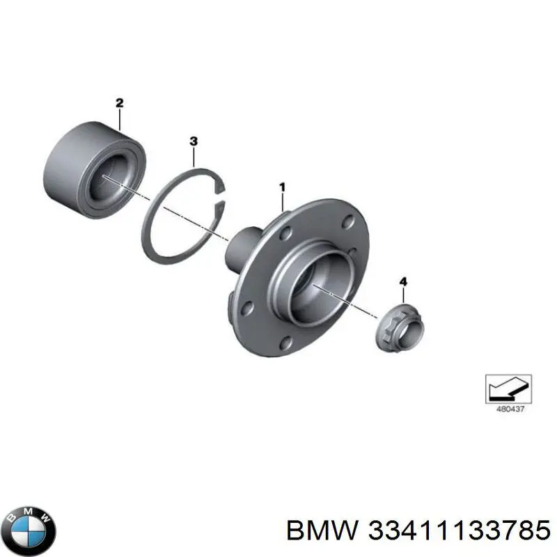 Гайка ступицы задней BMW 33411133785 цена, от 8.69 USD