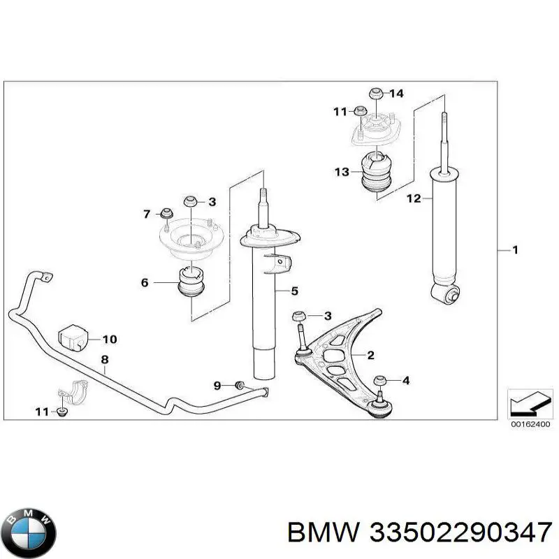 Пыльник амортизатора переднего BMW 33502290347