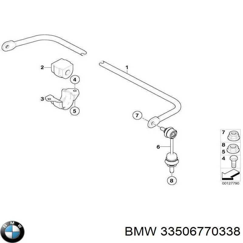 Задний стабилизатор Бмв 5 E60 (BMW 5)