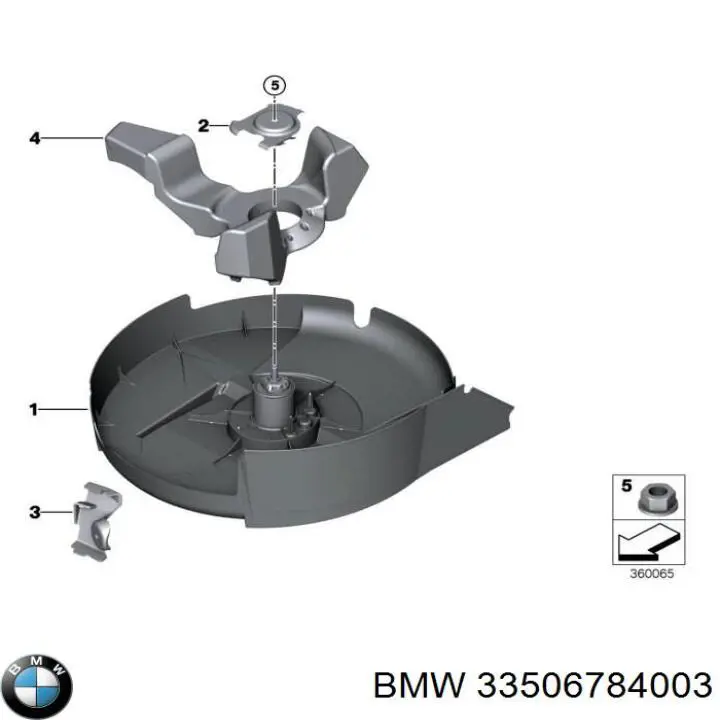 Гайка крепления приемной трубы глушителя (штанов) 33506784003 BMW