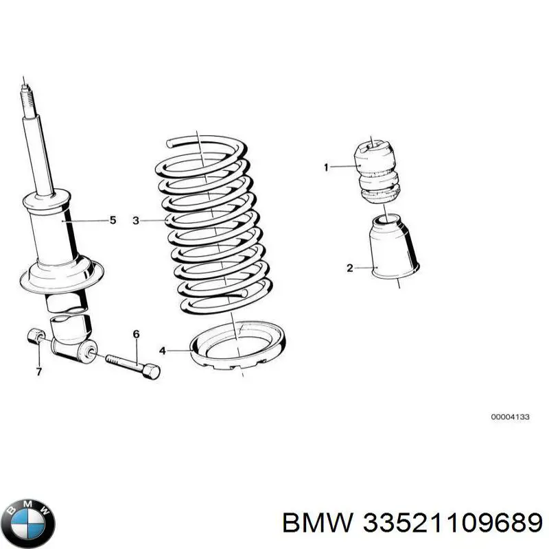 33521109689 BMW Пыльник заднего амортизатора
