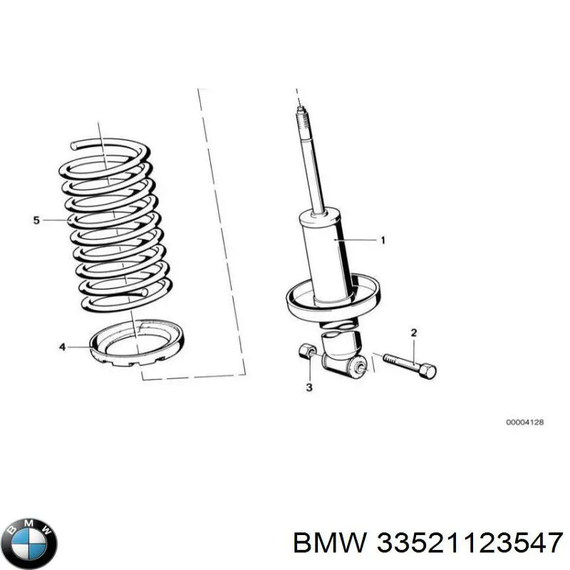 33521123547 BMW амортизатор задний