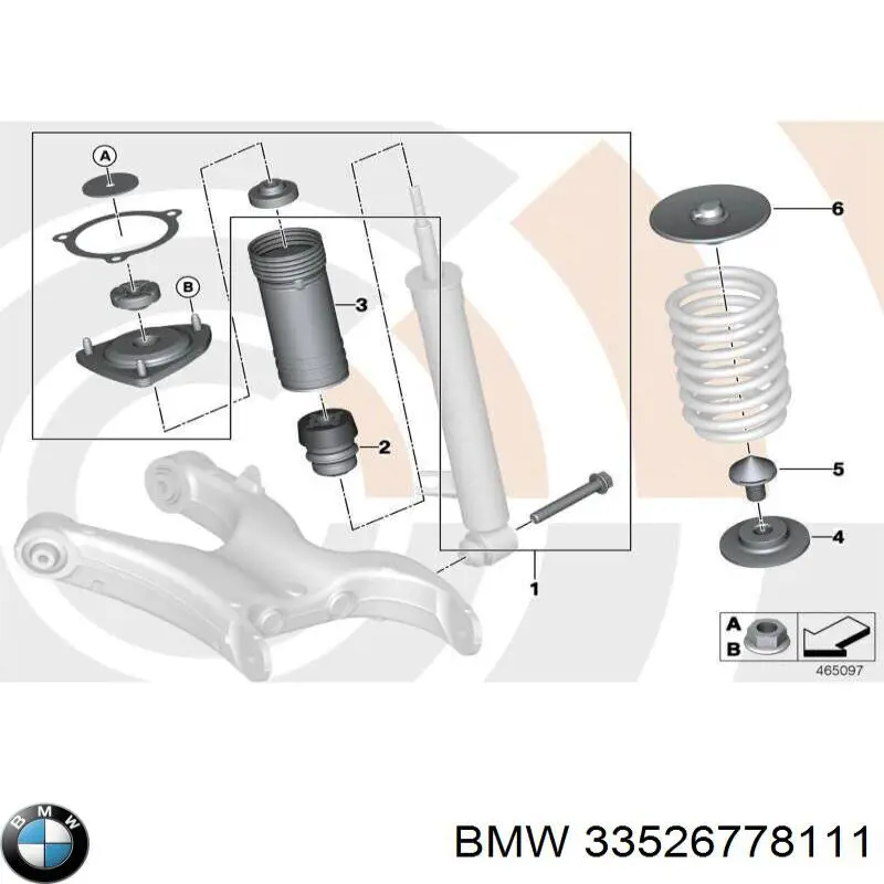 Подшипник опорный амортизатора, переднего BMW 33524057984 цена, от 18.81 USD