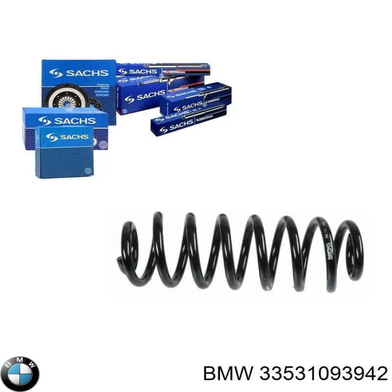 33531093942 BMW Пружина подвески задняя
