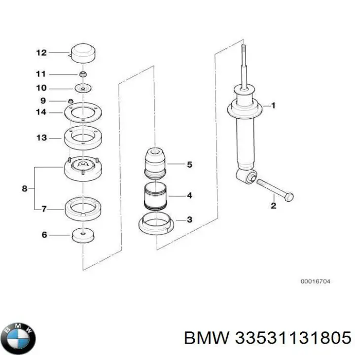 Задняя пружина 33531131805 BMW