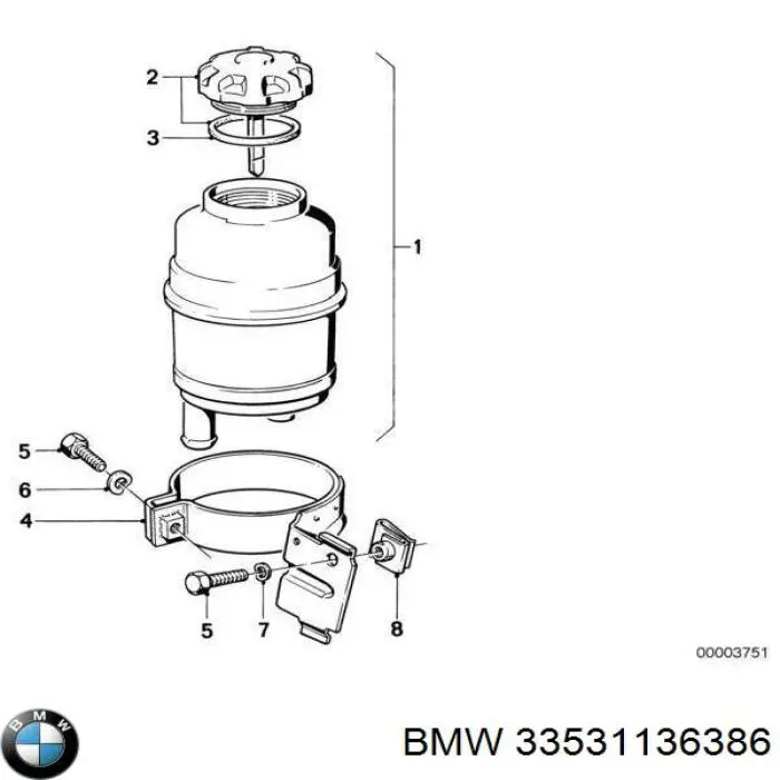 Купить 33531136386 BMW 