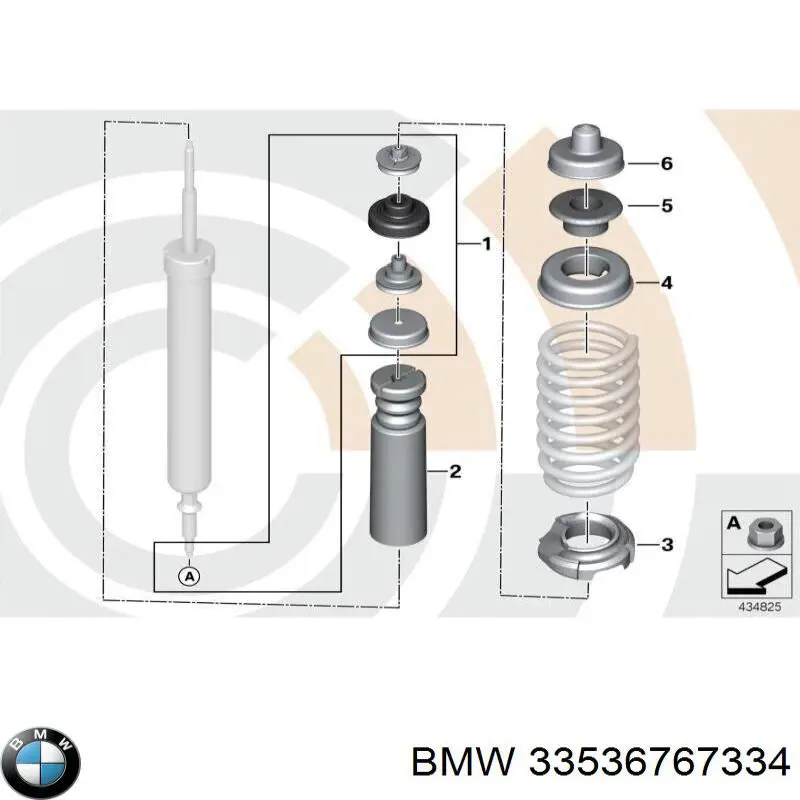 Буфер-отбойник амортизатора заднего BMW 33536767334 цена, от 10.48 USD