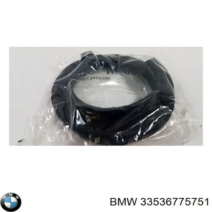 33536775751 BMW espaçador (anel de borracha da mola traseira superior)