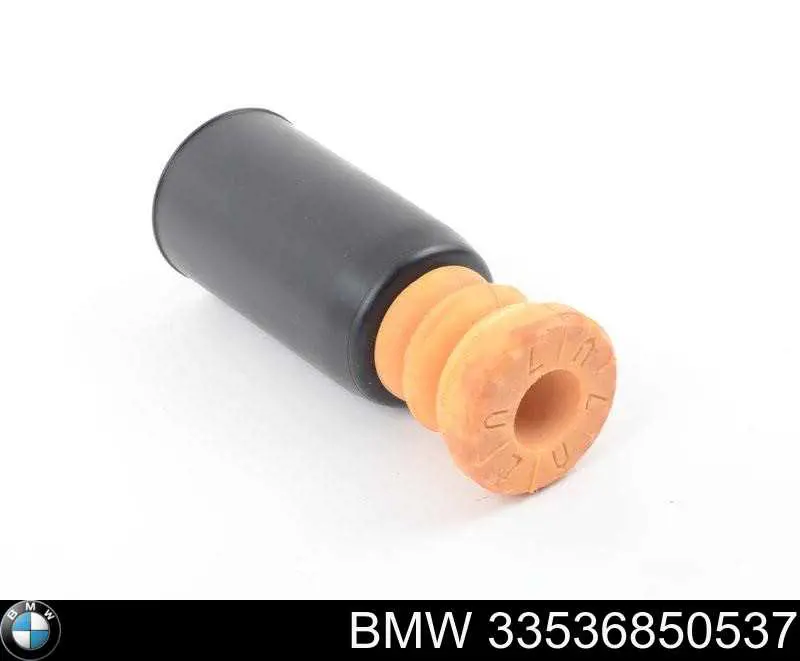 33536850537 BMW pára-choque (grade de proteção de amortecedor traseiro + bota de proteção)