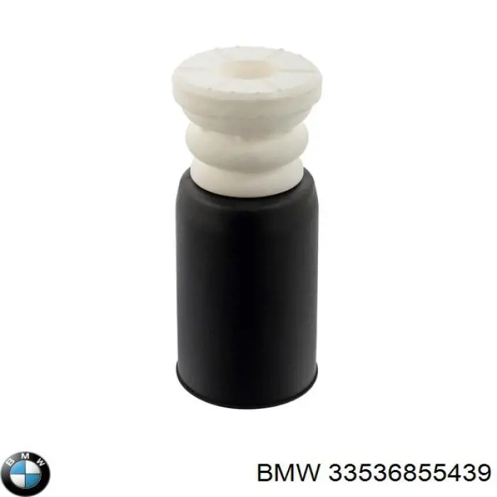 33536855439 BMW pára-choque (grade de proteção de amortecedor traseiro + bota de proteção)