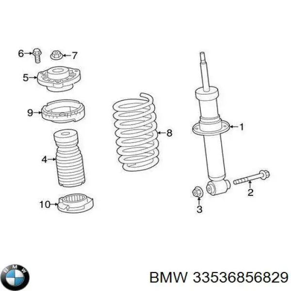 Купить BF0321360005 Bapmic Отбойник на задние стойки