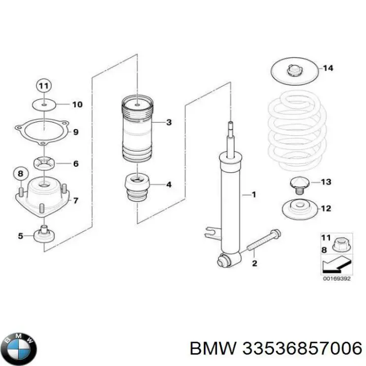 Купить 33536776553 BMW Проставка передней пружины