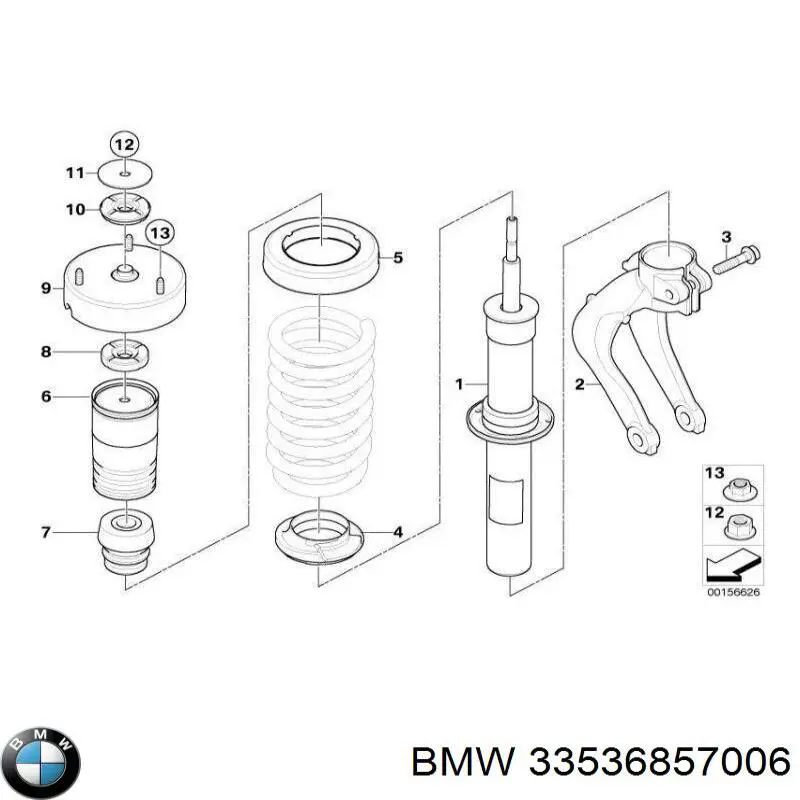 Проставка передней пружины 33536776553 BMW