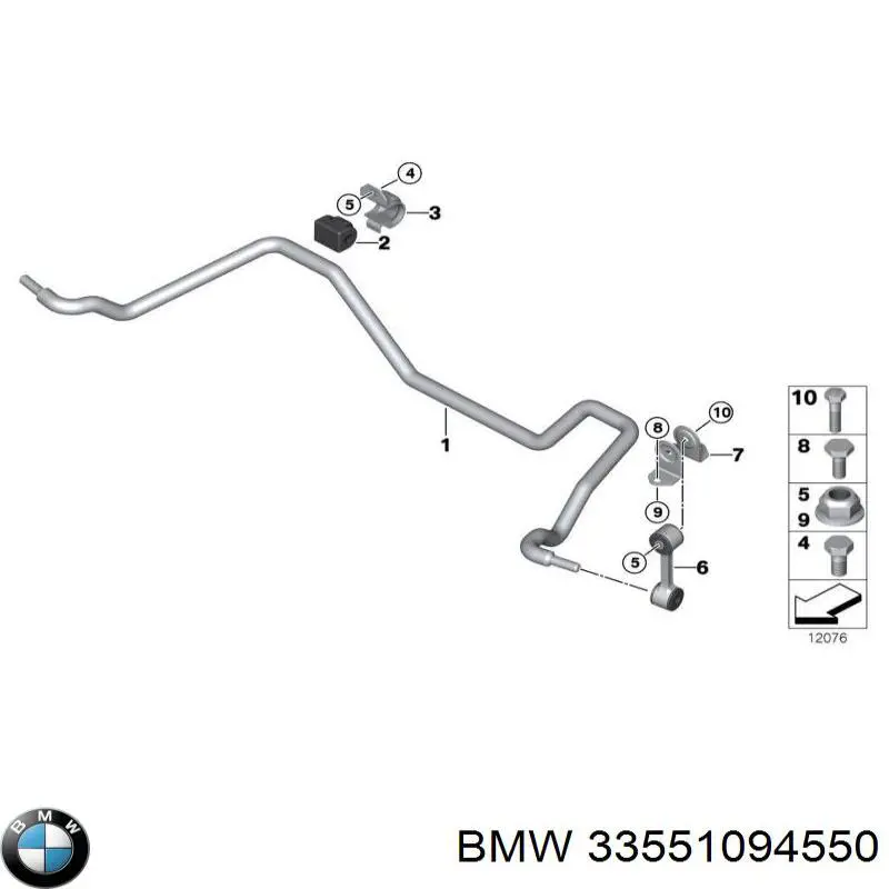 Резинка заднего стабилизатора BMW 33551094550 цена, от 1.73 USD
