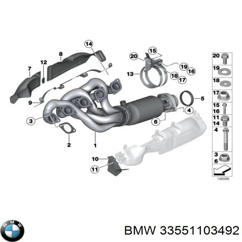 Резинка заднего стабилизатора BMW 33551103492 цена, от 7.20 USD