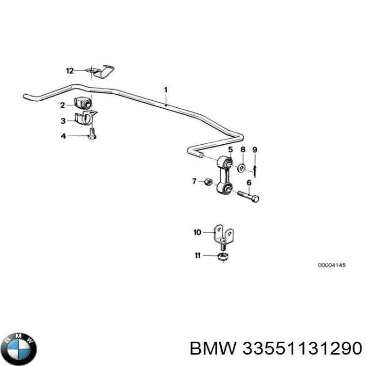 Втулка заднего стабилизатора на BMW 3 E30