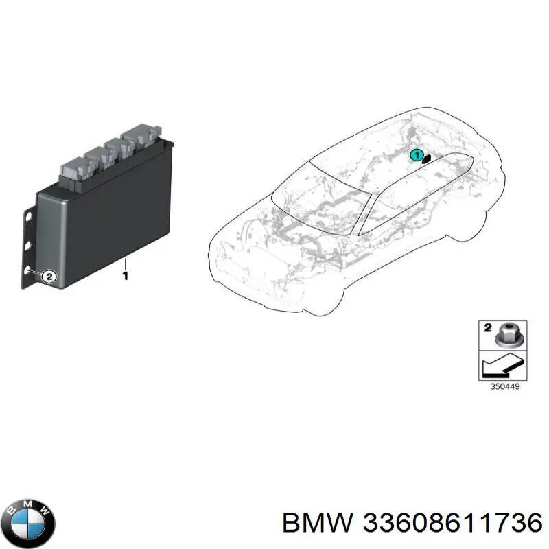 Модуль управления (ЭБУ) полным приводом BMW 33608627301 цена, от 92.72 USD