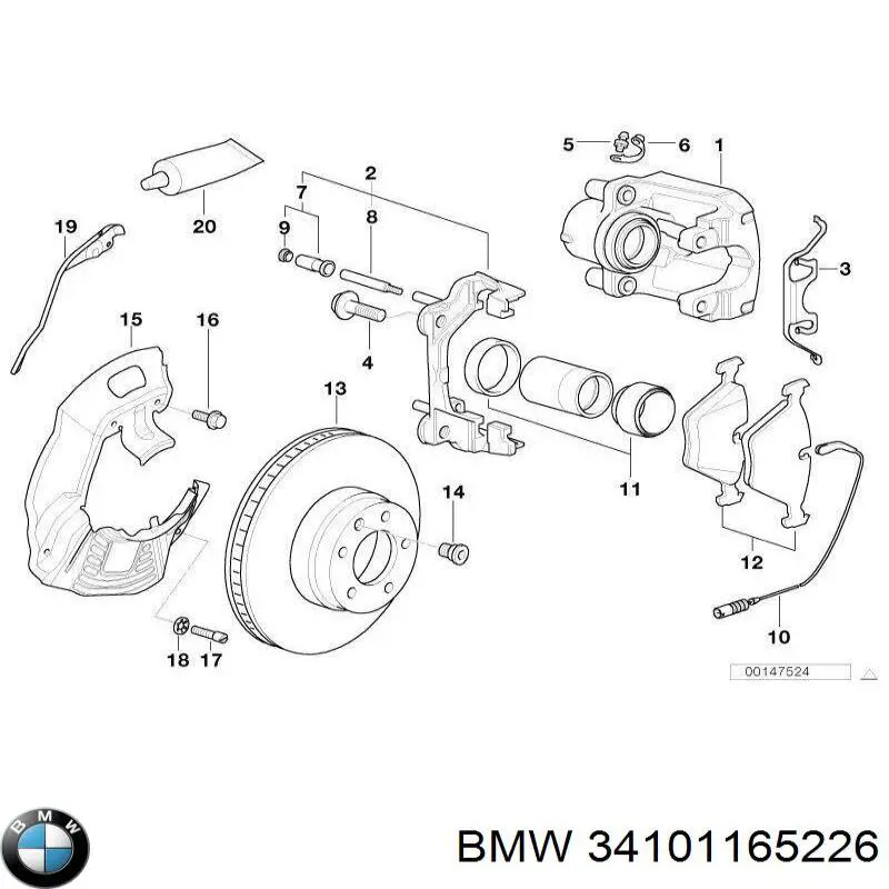  BMW 34101165226 цена, от 24.23 USD
