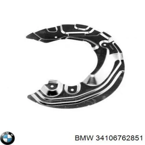 Chapa protectora contra salpicaduras, disco de freno delantero izquierdo 34106762851 BMW