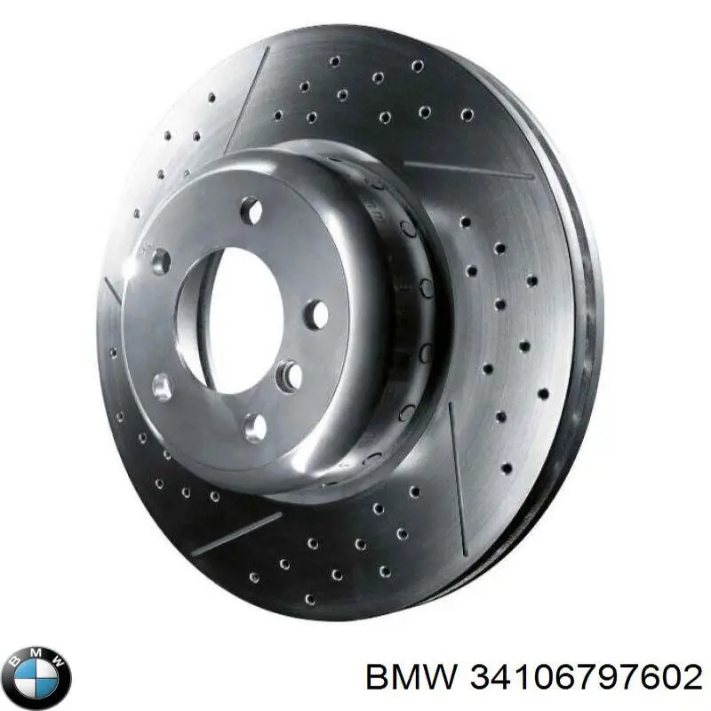 Disco do freio dianteiro BMW 34106797602