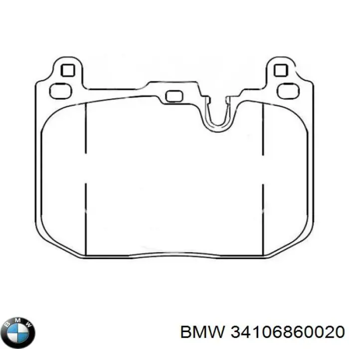 Купить 34106860020 BMW Колодки тормозные