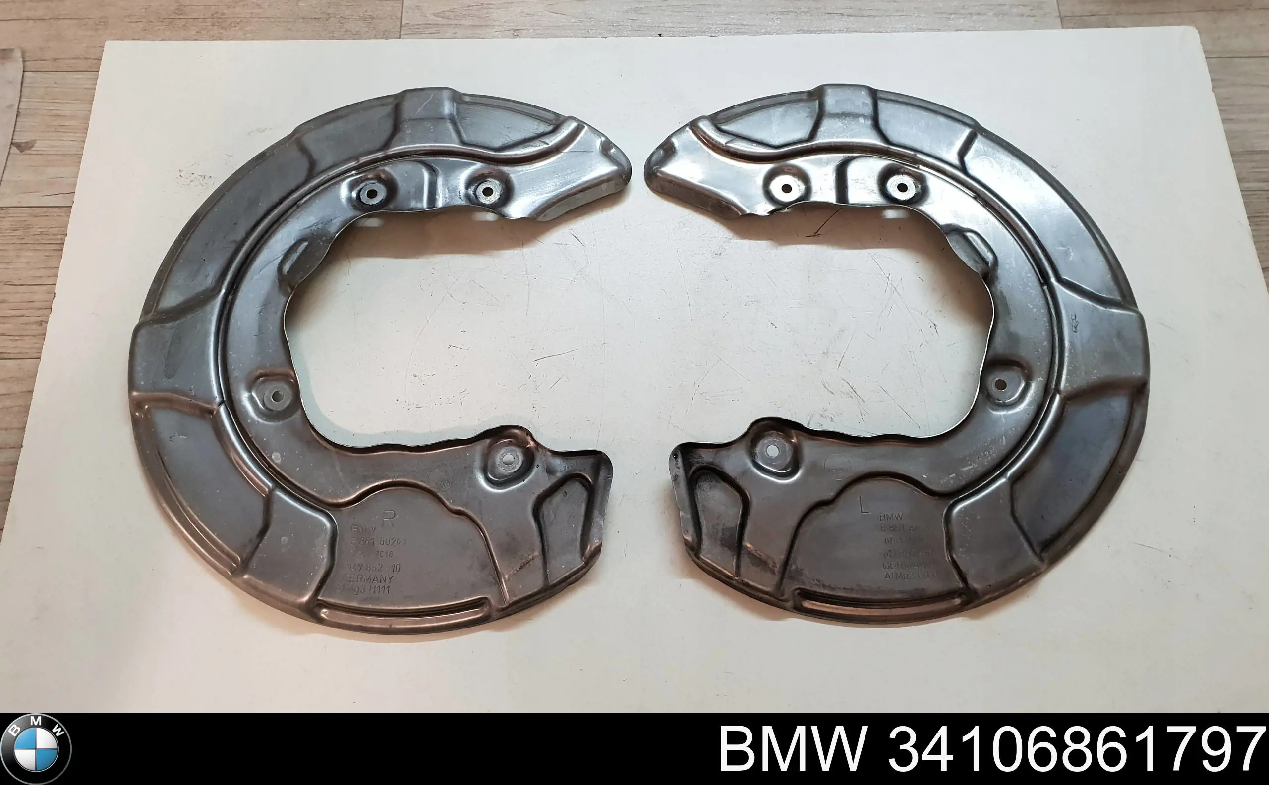 Щиток тормозного диска переднего левого BMW 34106861797 цена, от 16.47 USD