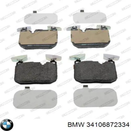 Передние тормозные колодки 34106872334 BMW