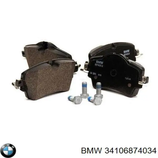 Колодки тормозные передние дисковые BMW 34106874034
