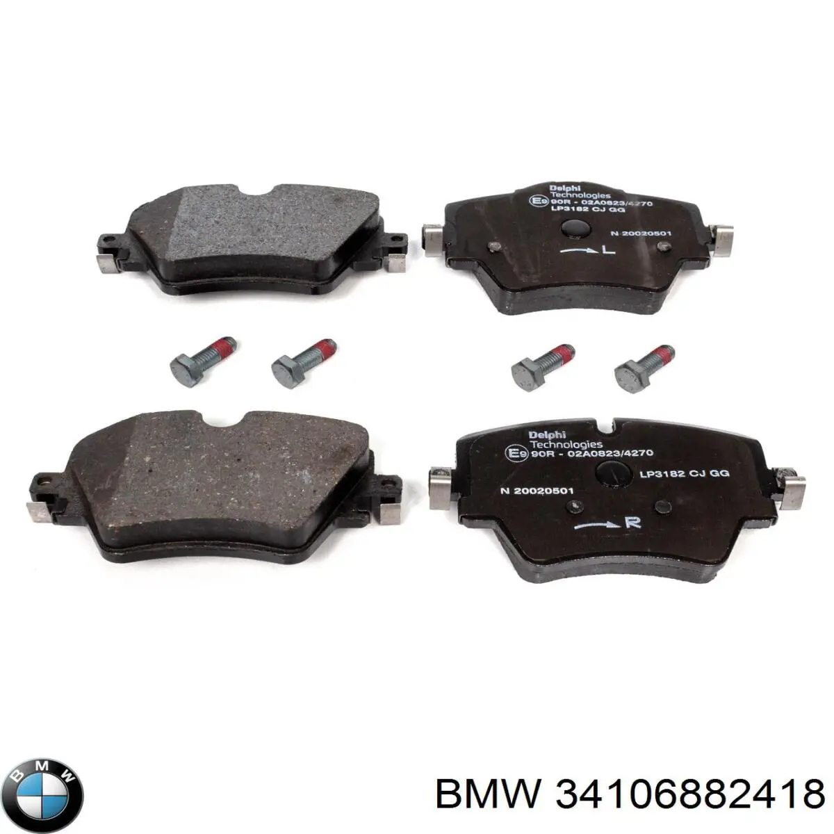 Купить 34106882418 BMW Колодки тормозные