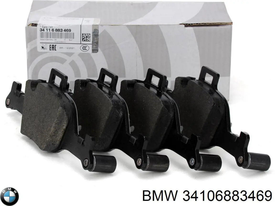 34106883469 BMW sapatas do freio dianteiras de disco