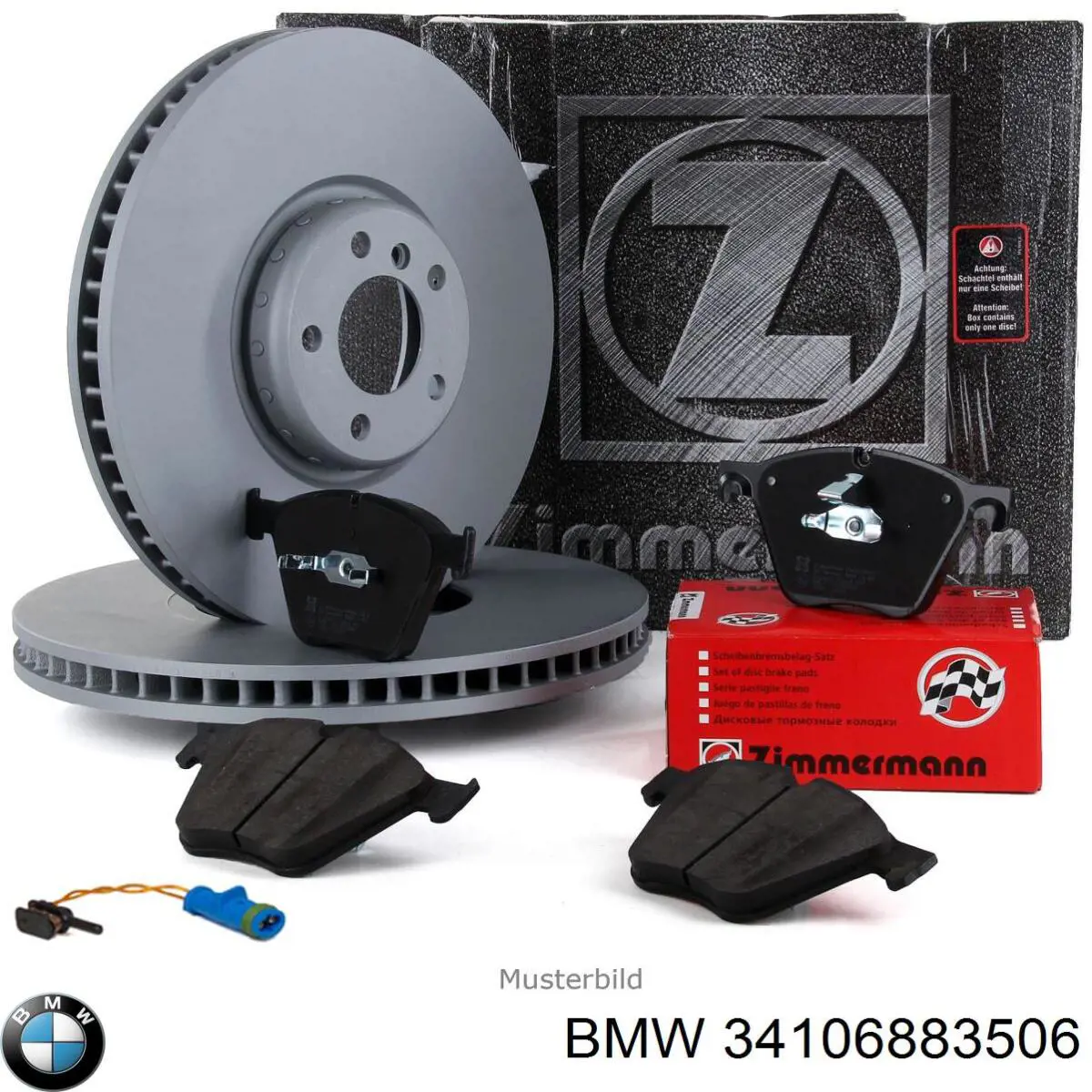 Тормоз дисковый передний BMW 34106883506 цена, от 101.68 USD
