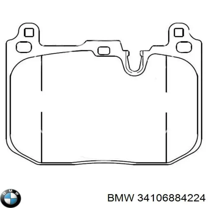 Тормозные колодки BMW 34106884224
