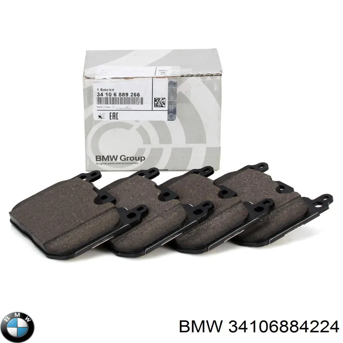 Купить 34106884224 BMW Колодки тормозные